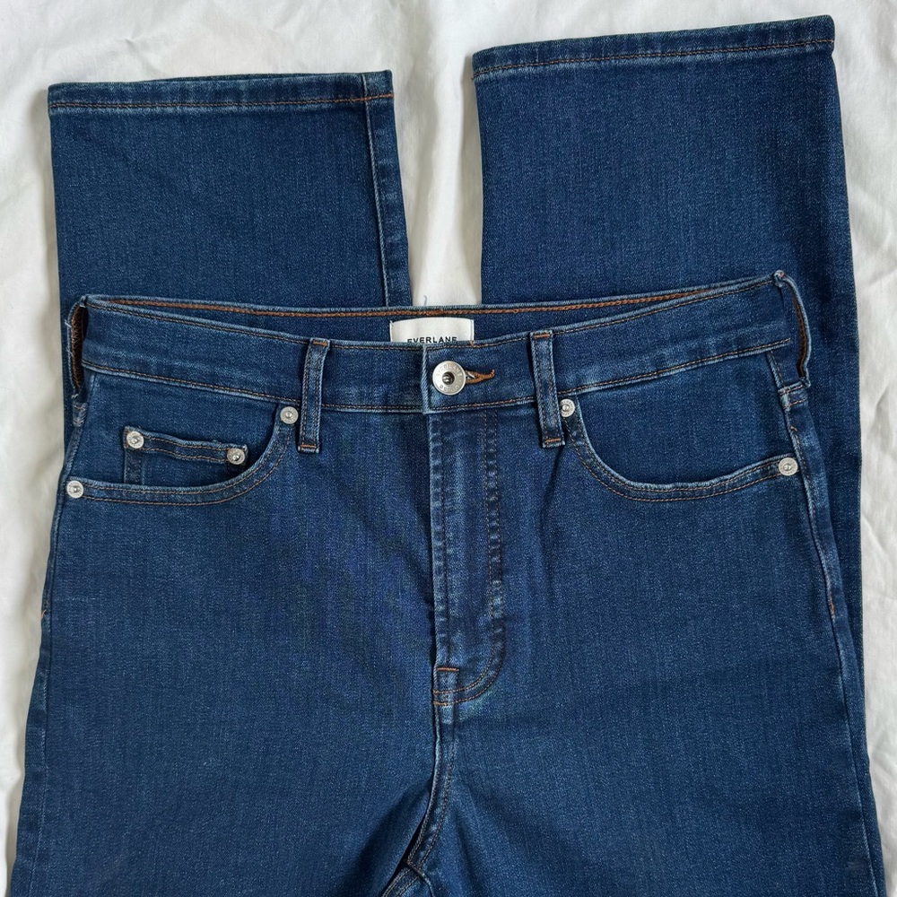 NWT Everlane Women's High-Key Stovepipe Jean in Dark Indigo - Picture 8 of 12